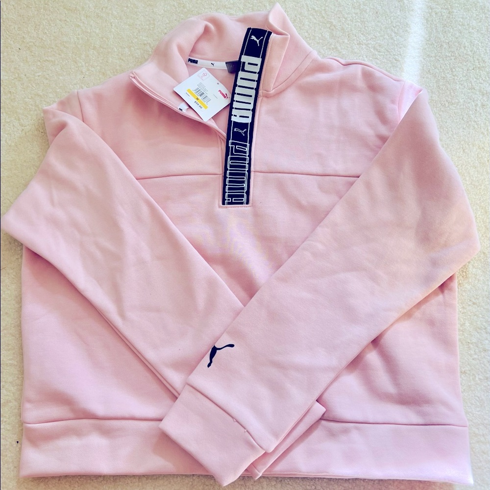 Pink Puma Pullover